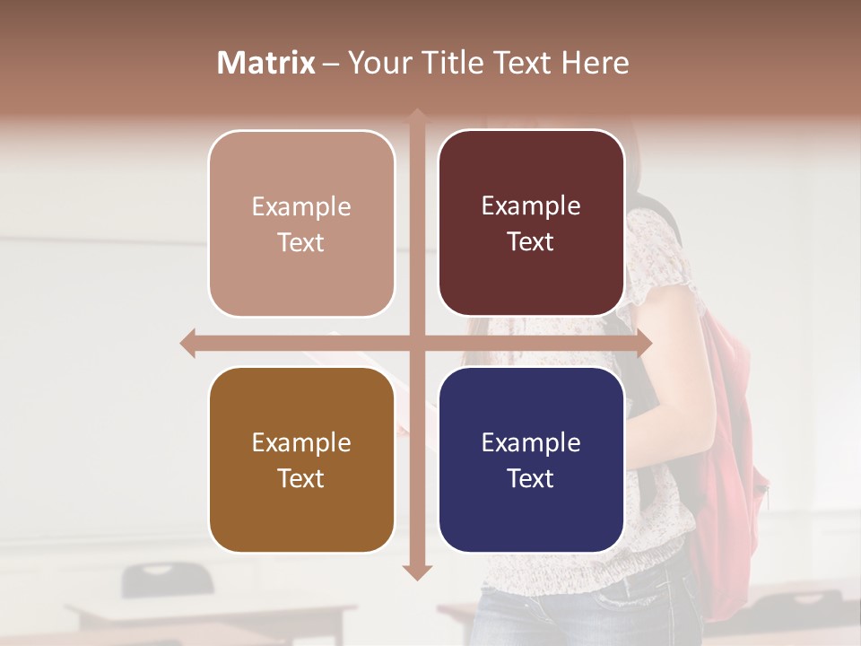 Teen Classroom Person PowerPoint Template