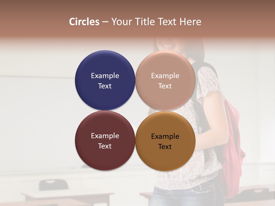 Teen Classroom Person PowerPoint Template
