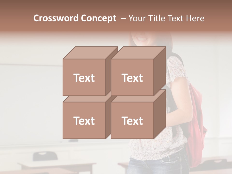 Teen Classroom Person PowerPoint Template