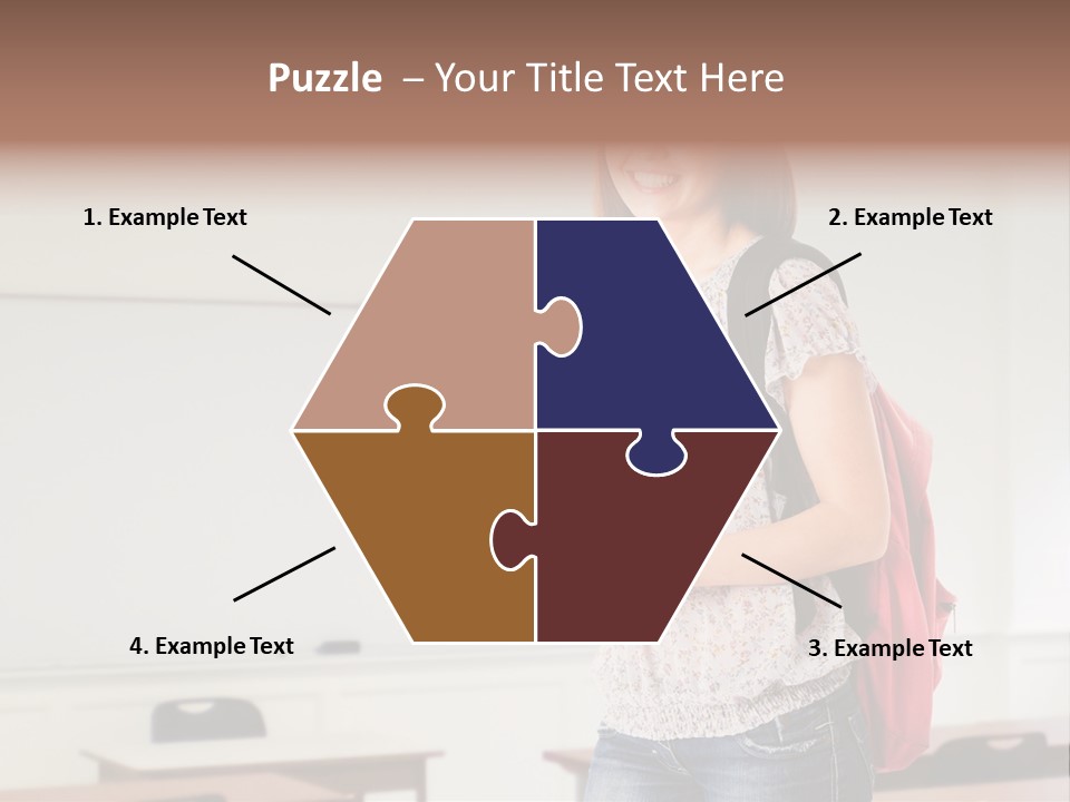 Teen Classroom Person PowerPoint Template