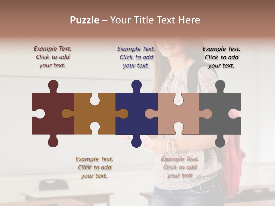 Teen Classroom Person PowerPoint Template