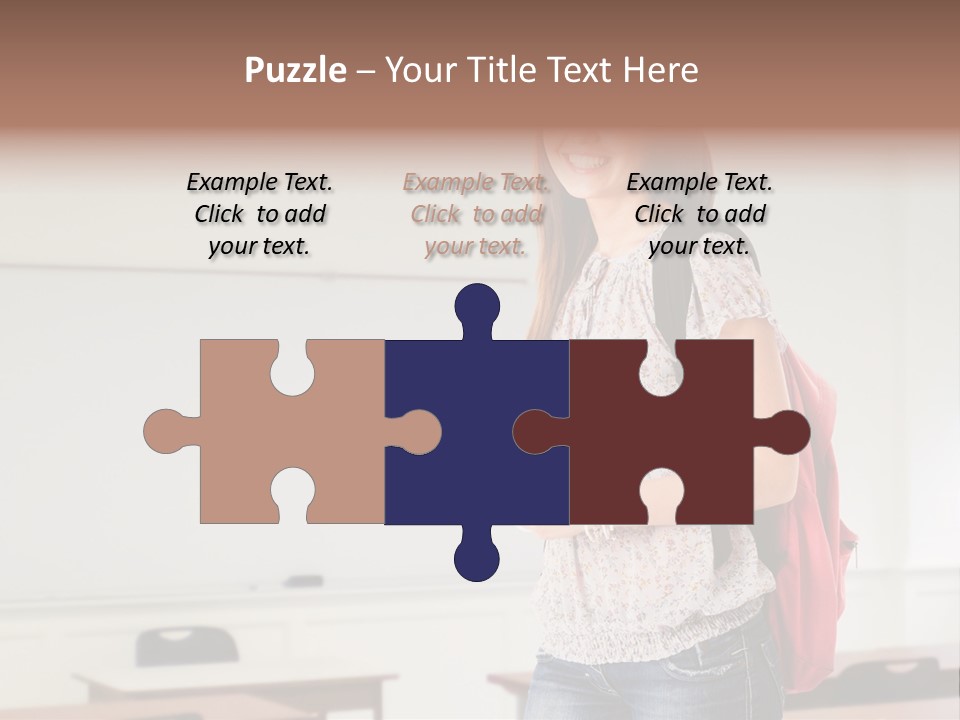 Teen Classroom Person PowerPoint Template