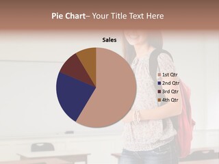 Teen Classroom Person PowerPoint Template