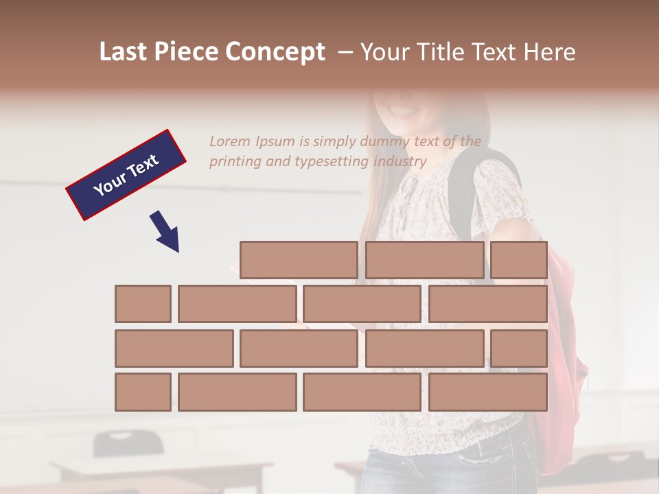 Teen Classroom Person PowerPoint Template