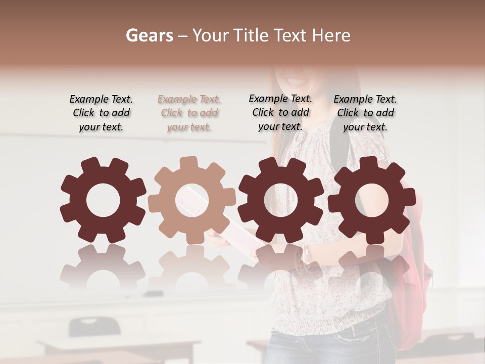 Teen Classroom Person PowerPoint Template