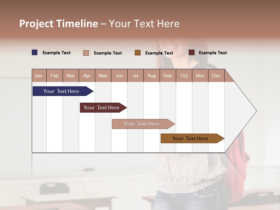Teen Classroom Person PowerPoint Template