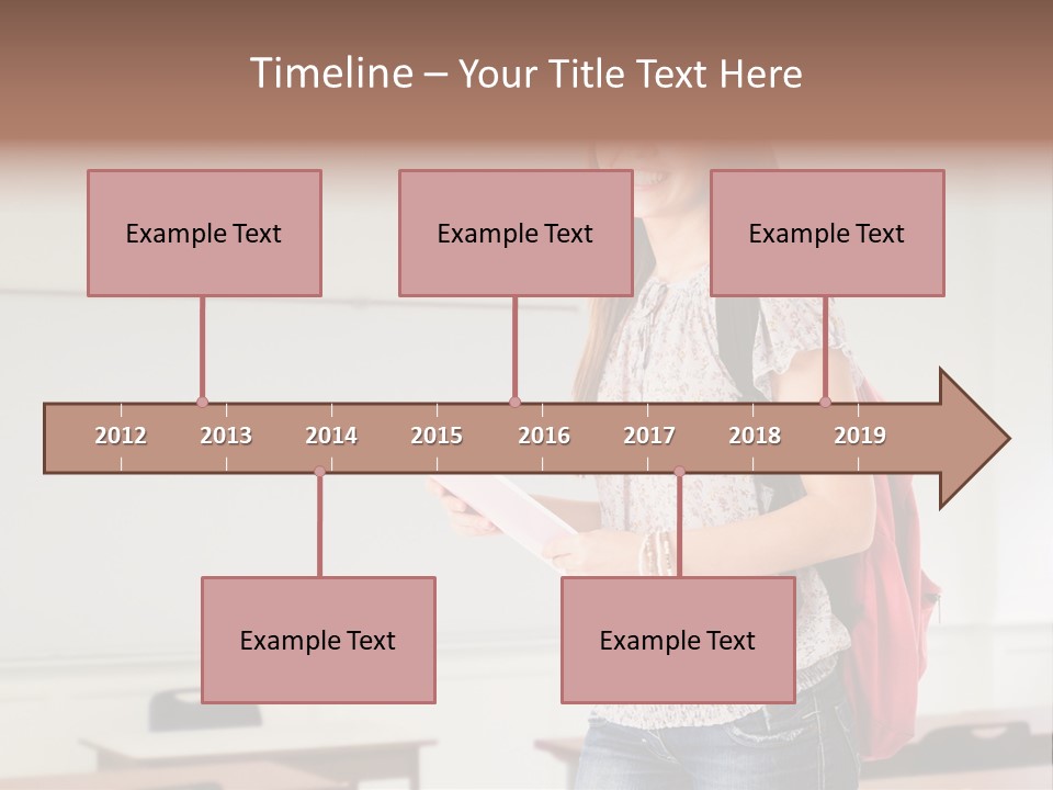 Teen Classroom Person PowerPoint Template