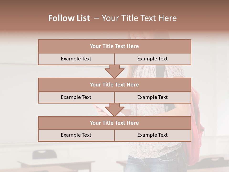 Teen Classroom Person PowerPoint Template