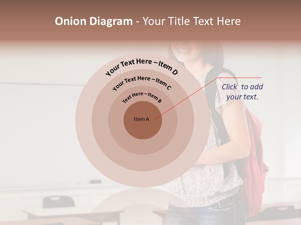 Teen Classroom Person PowerPoint Template