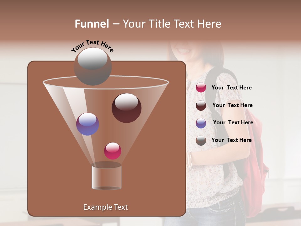 Teen Classroom Person PowerPoint Template