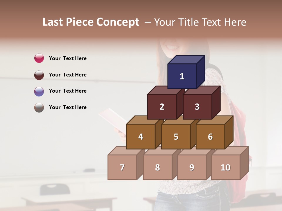 Teen Classroom Person PowerPoint Template