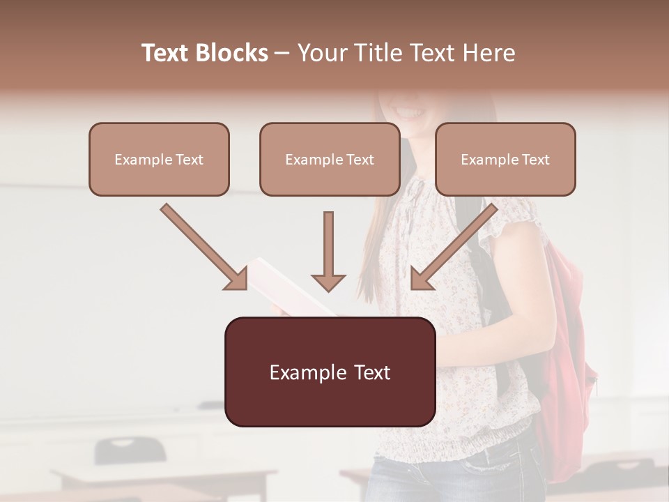 Teen Classroom Person PowerPoint Template