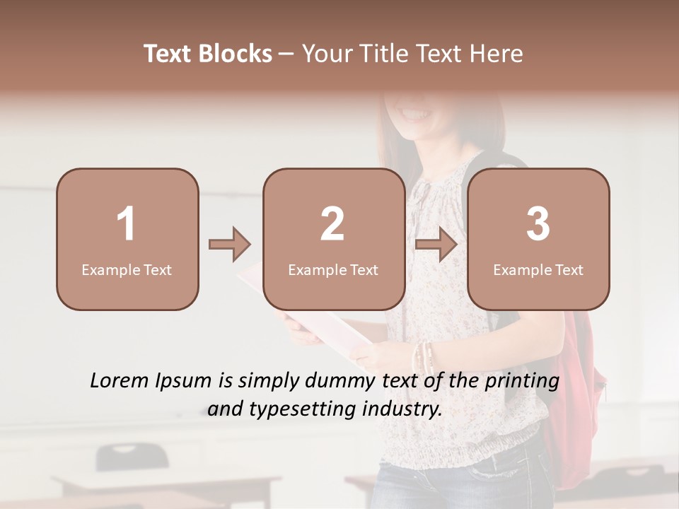 Teen Classroom Person PowerPoint Template