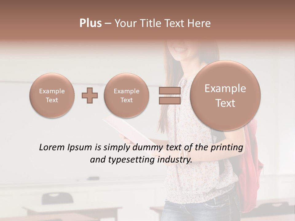 Teen Classroom Person PowerPoint Template