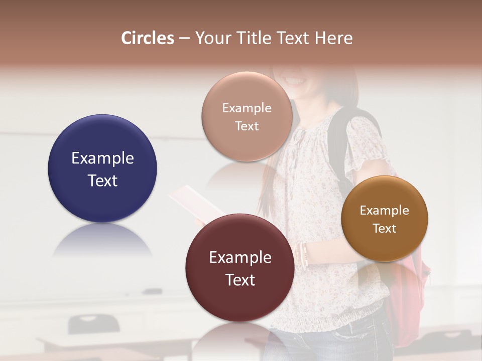 Teen Classroom Person PowerPoint Template