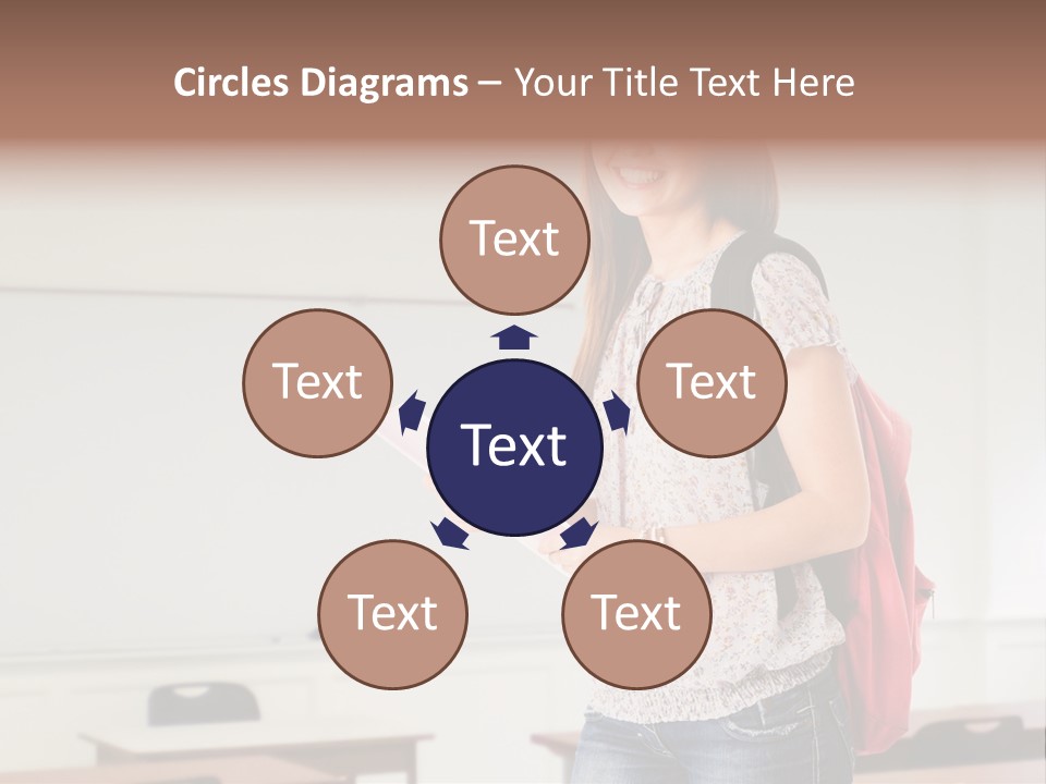Teen Classroom Person PowerPoint Template