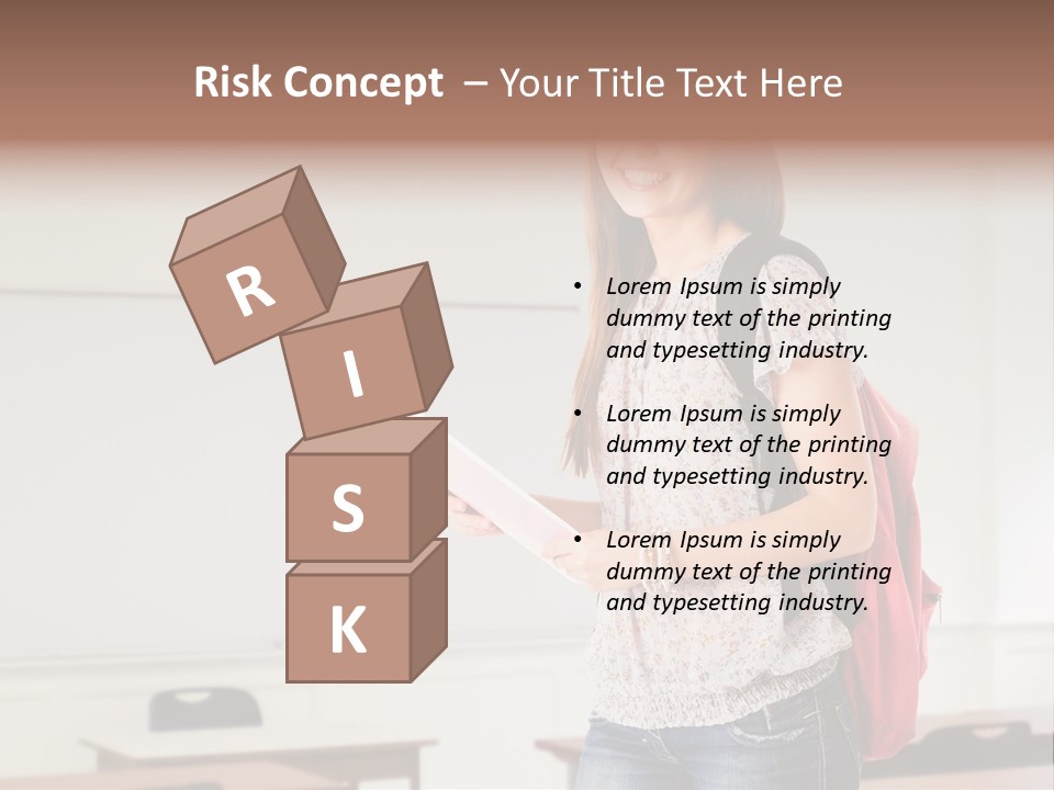 Teen Classroom Person PowerPoint Template