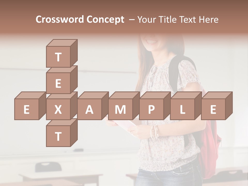 Teen Classroom Person PowerPoint Template