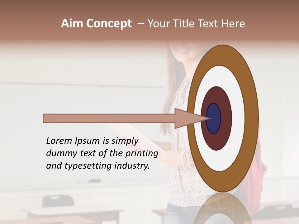 Teen Classroom Person PowerPoint Template