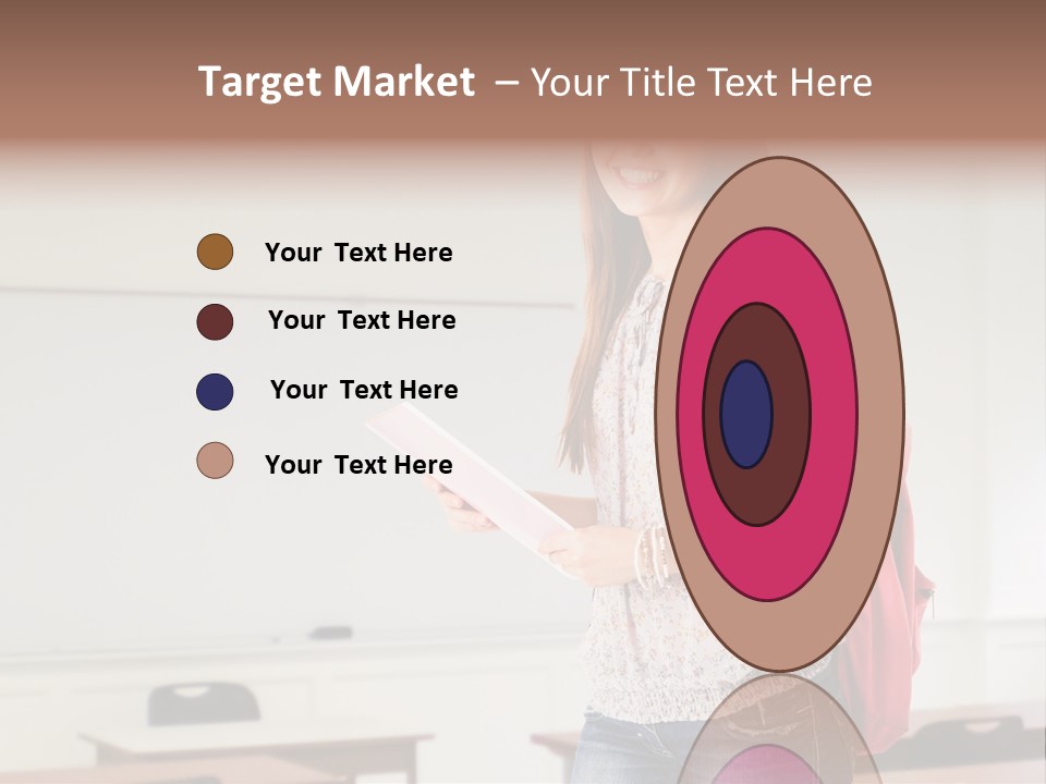 Teen Classroom Person PowerPoint Template