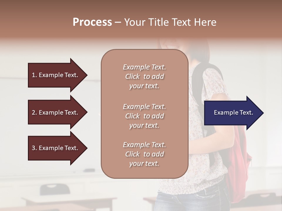Teen Classroom Person PowerPoint Template