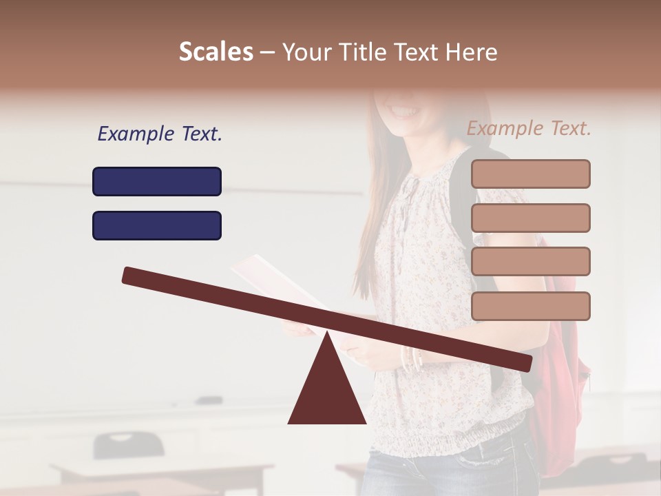 Teen Classroom Person PowerPoint Template