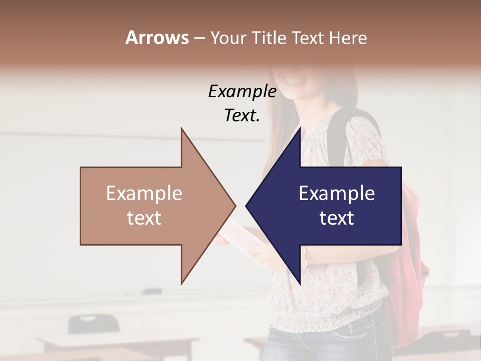 Teen Classroom Person PowerPoint Template