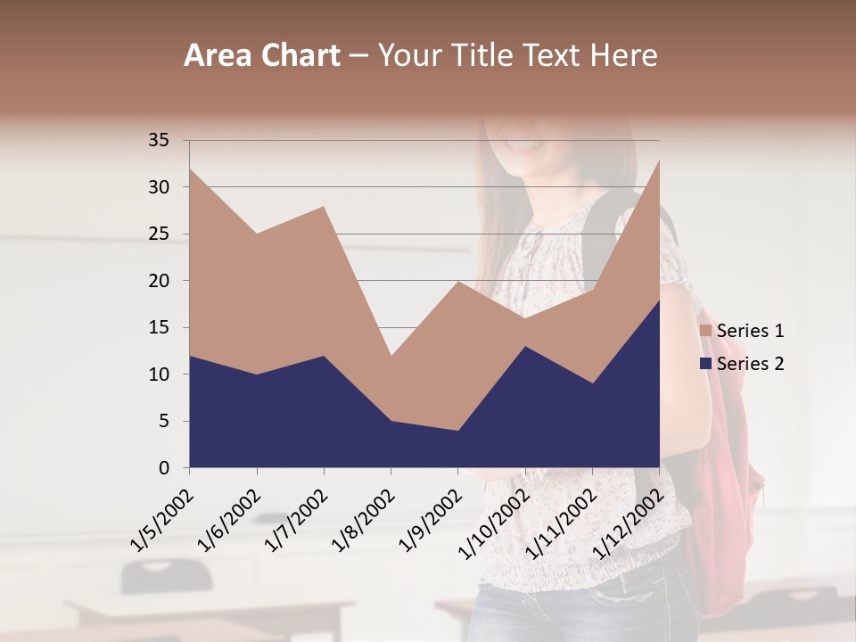 Teen Classroom Person PowerPoint Template