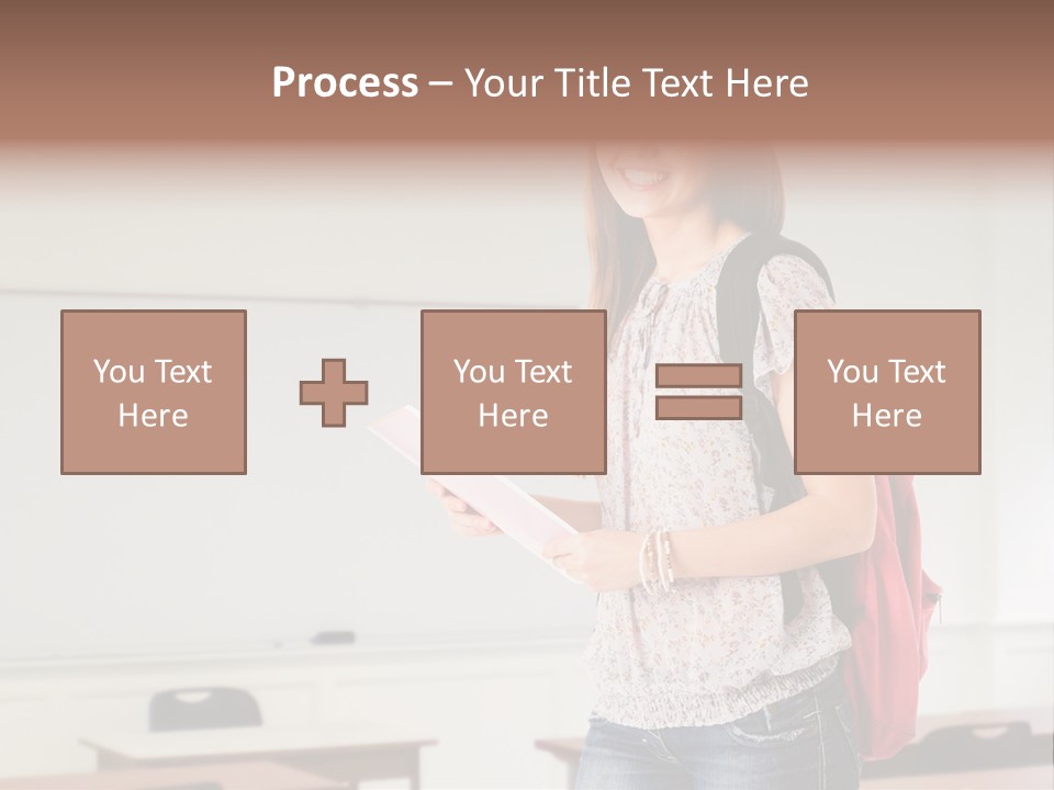 Teen Classroom Person PowerPoint Template