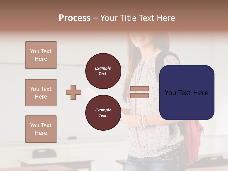 Teen Classroom Person PowerPoint Template