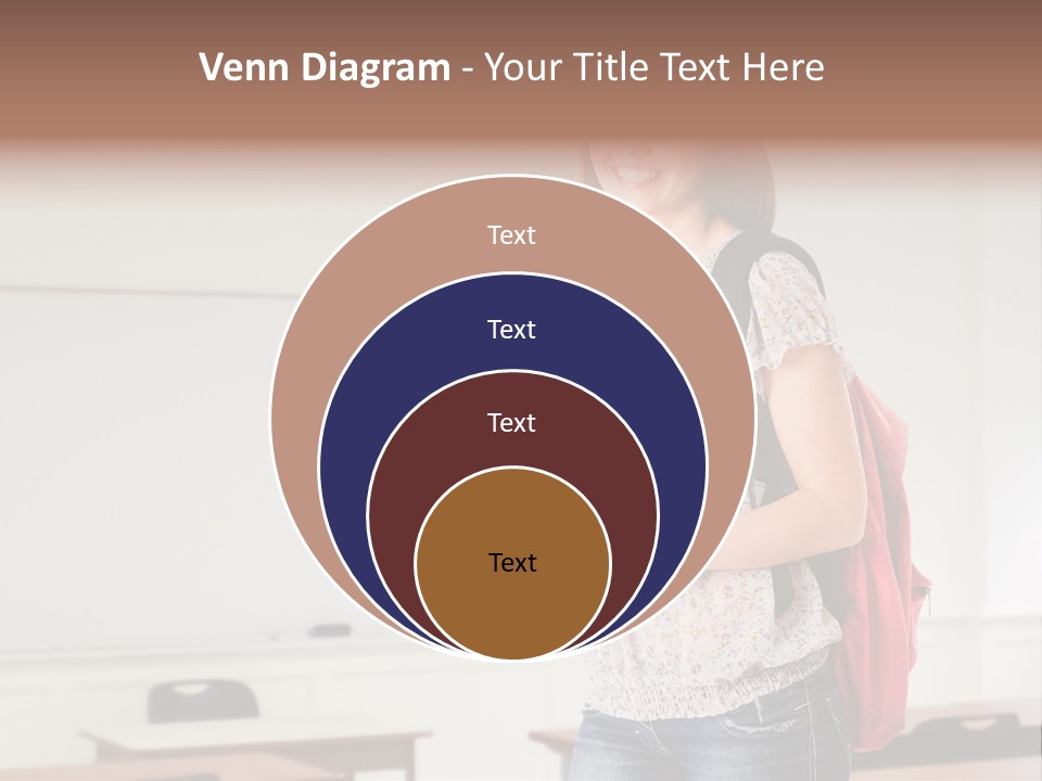 Teen Classroom Person PowerPoint Template