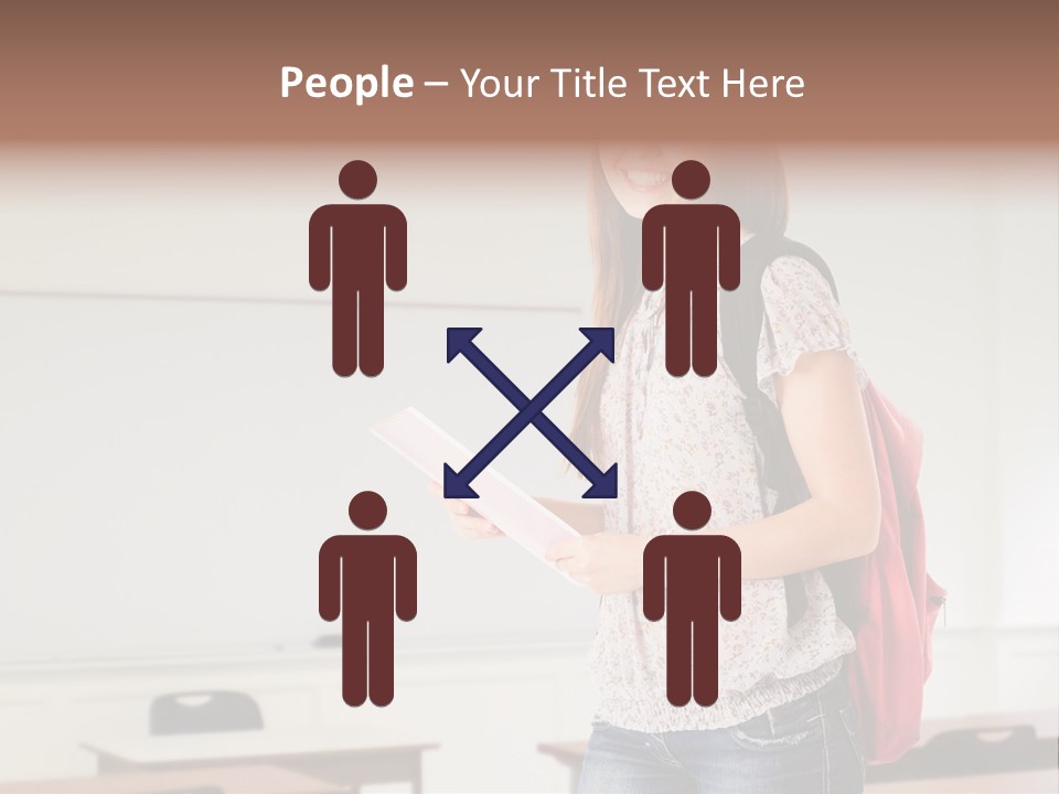 Teen Classroom Person PowerPoint Template