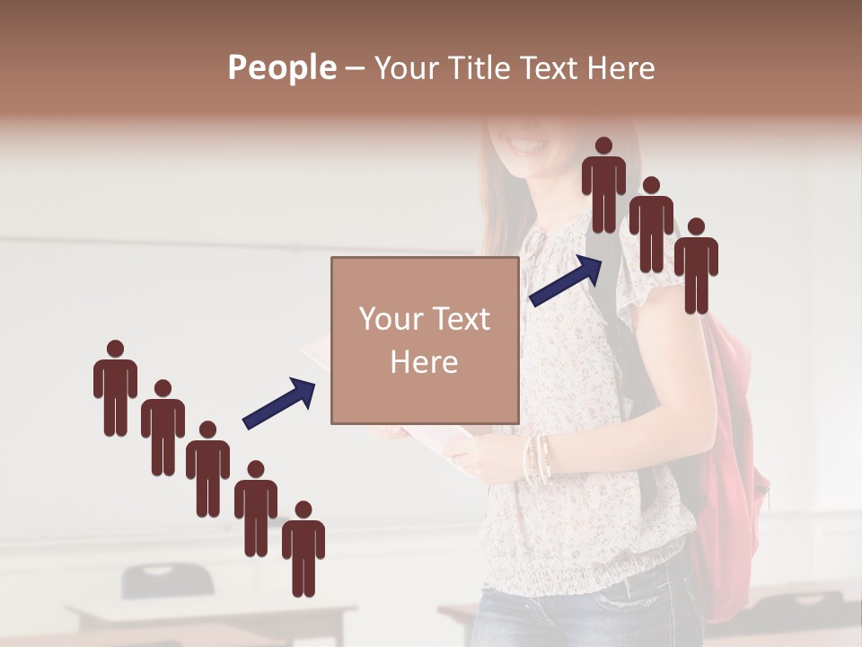 Teen Classroom Person PowerPoint Template
