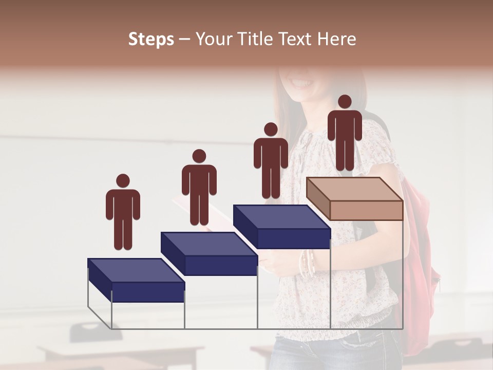 Teen Classroom Person PowerPoint Template