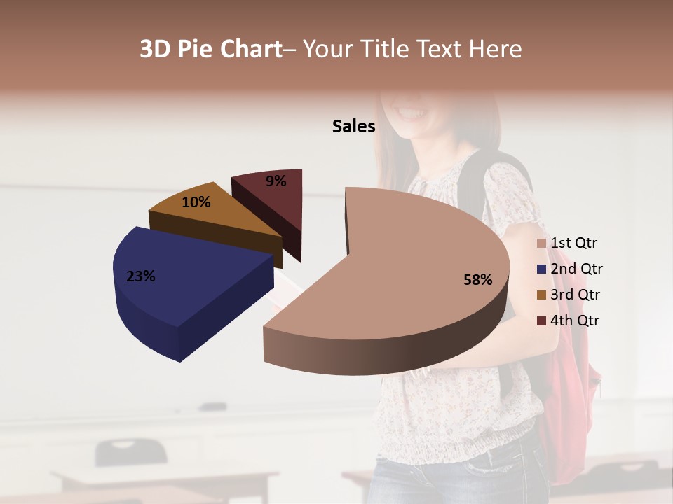 Teen Classroom Person PowerPoint Template