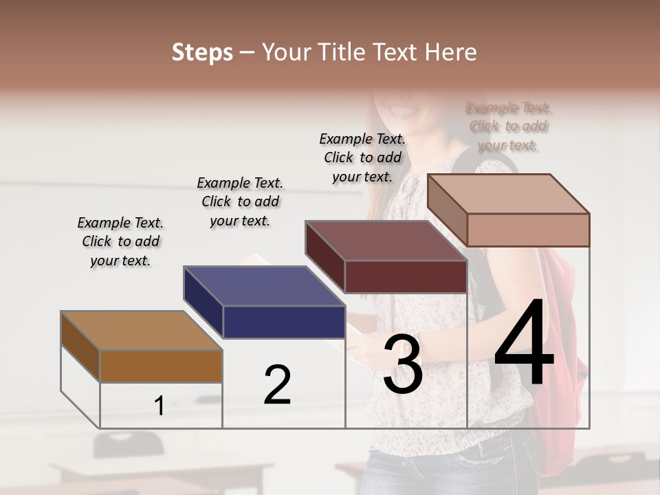 Teen Classroom Person PowerPoint Template