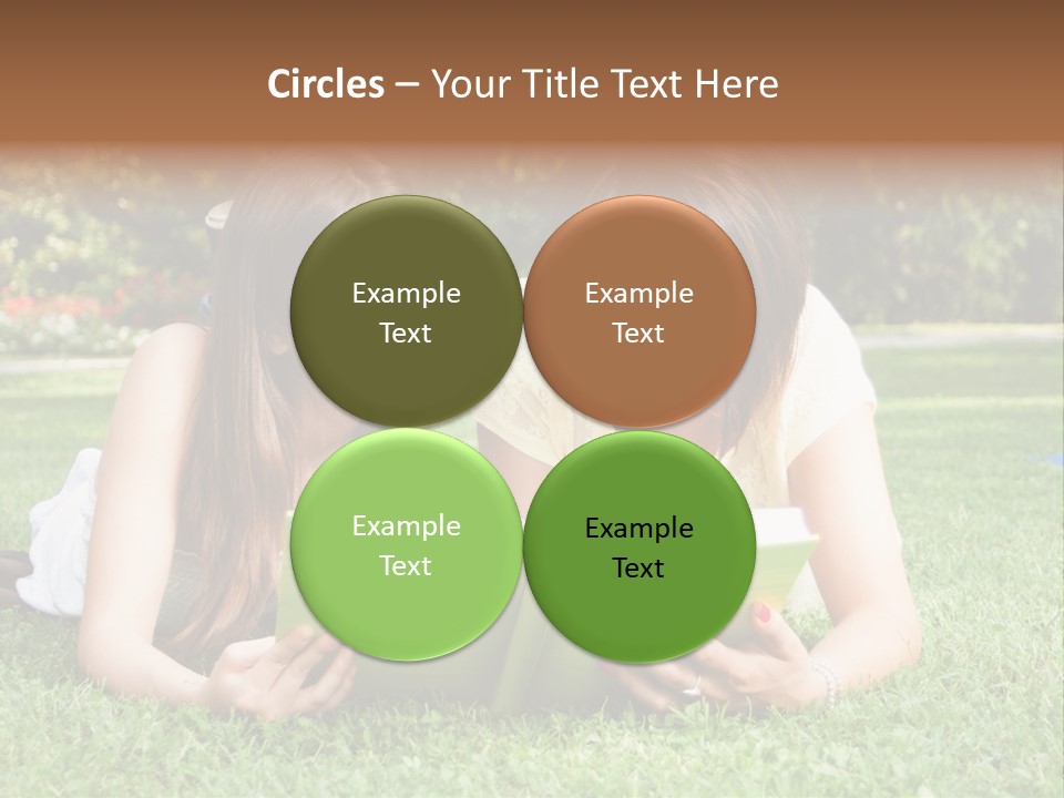 Senior High School Read Students PowerPoint Template