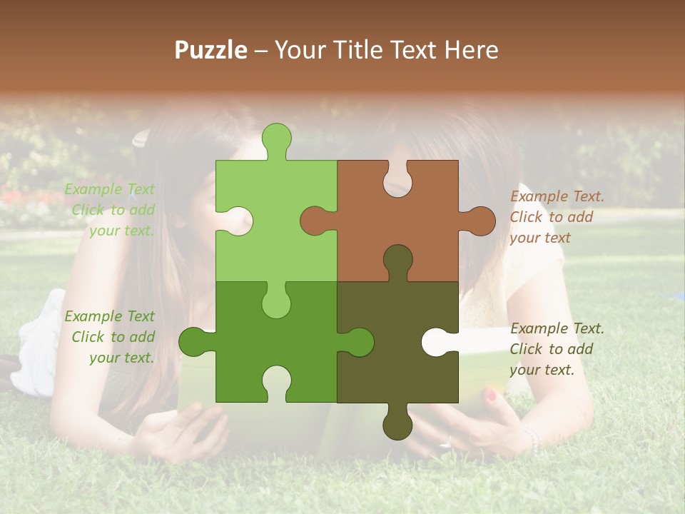 Senior High School Read Students PowerPoint Template