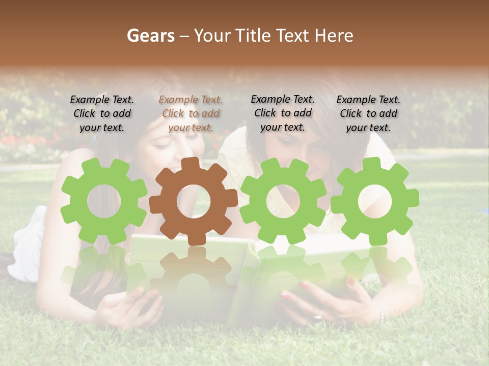 Senior High School Read Students PowerPoint Template