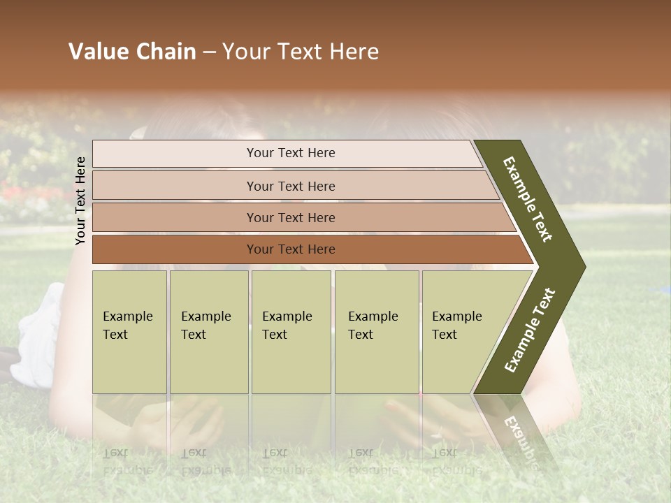 Senior High School Read Students PowerPoint Template