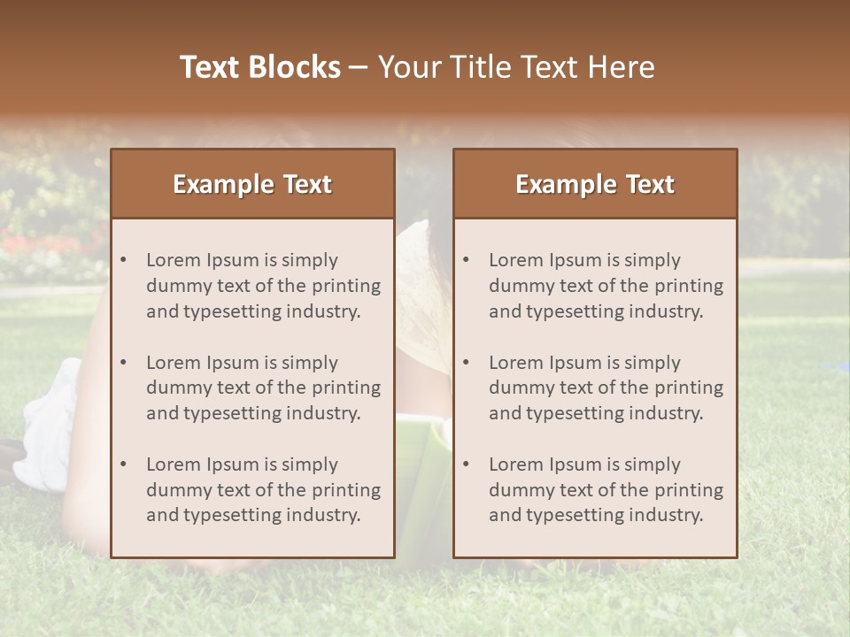 Senior High School Read Students PowerPoint Template