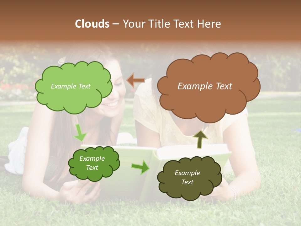 Senior High School Read Students PowerPoint Template