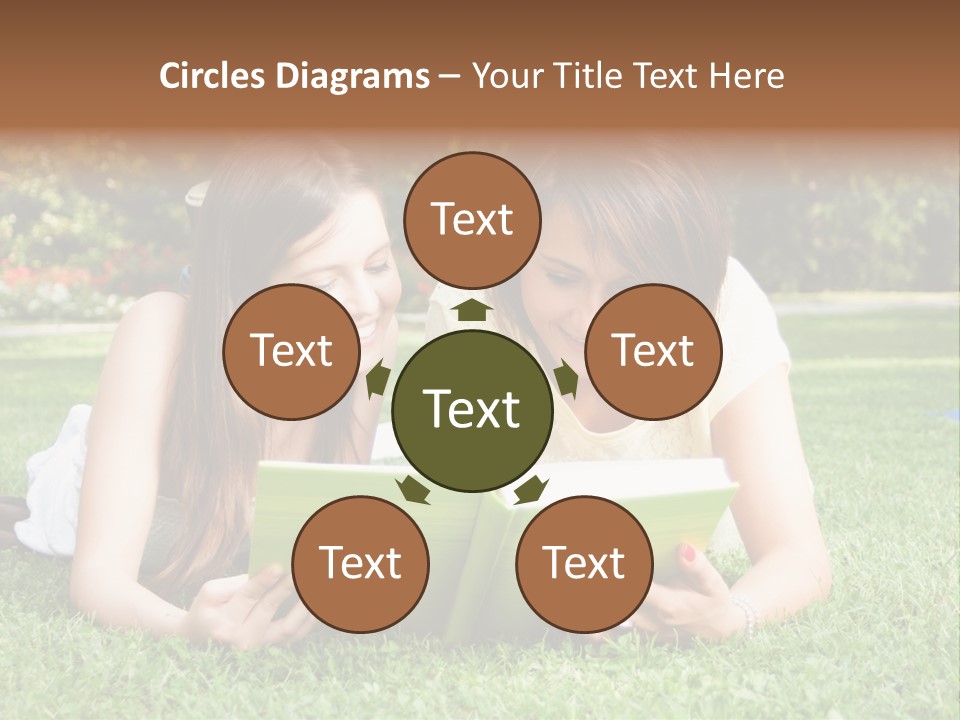 Senior High School Read Students PowerPoint Template