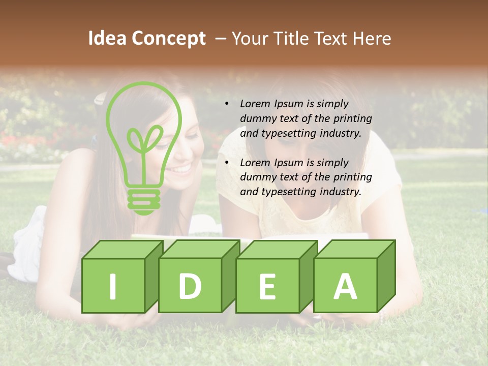 Senior High School Read Students PowerPoint Template