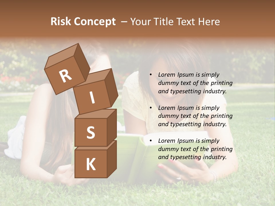 Senior High School Read Students PowerPoint Template