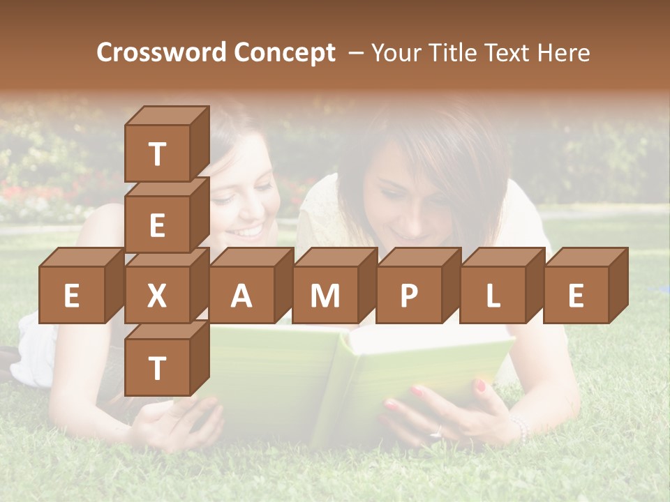 Senior High School Read Students PowerPoint Template