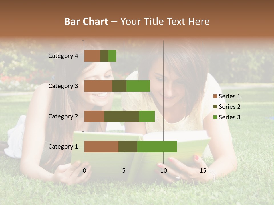 Senior High School Read Students PowerPoint Template