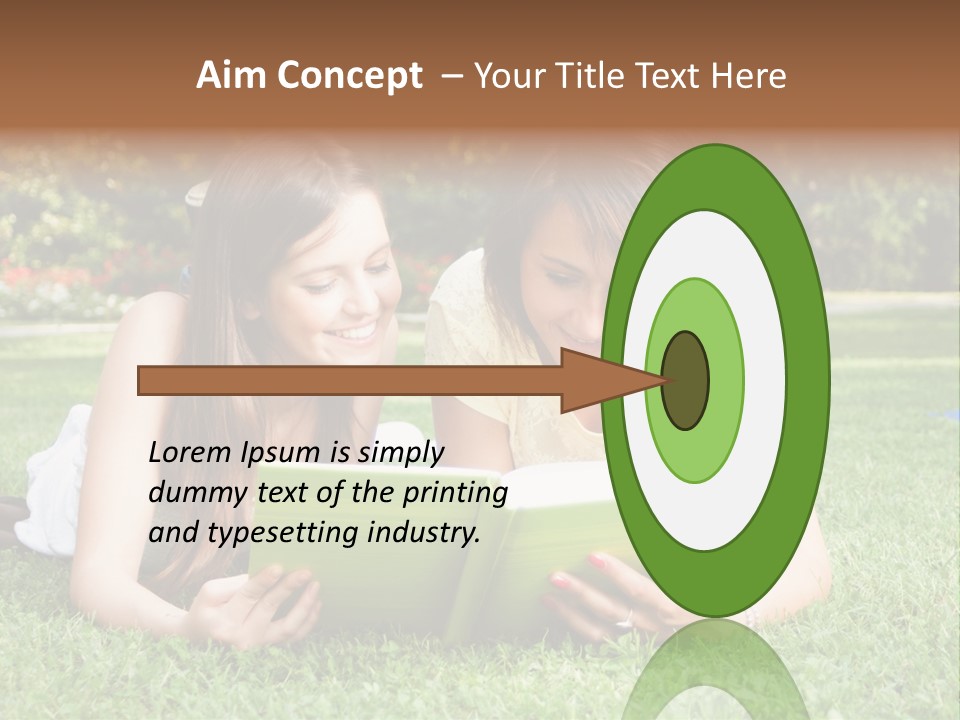 Senior High School Read Students PowerPoint Template