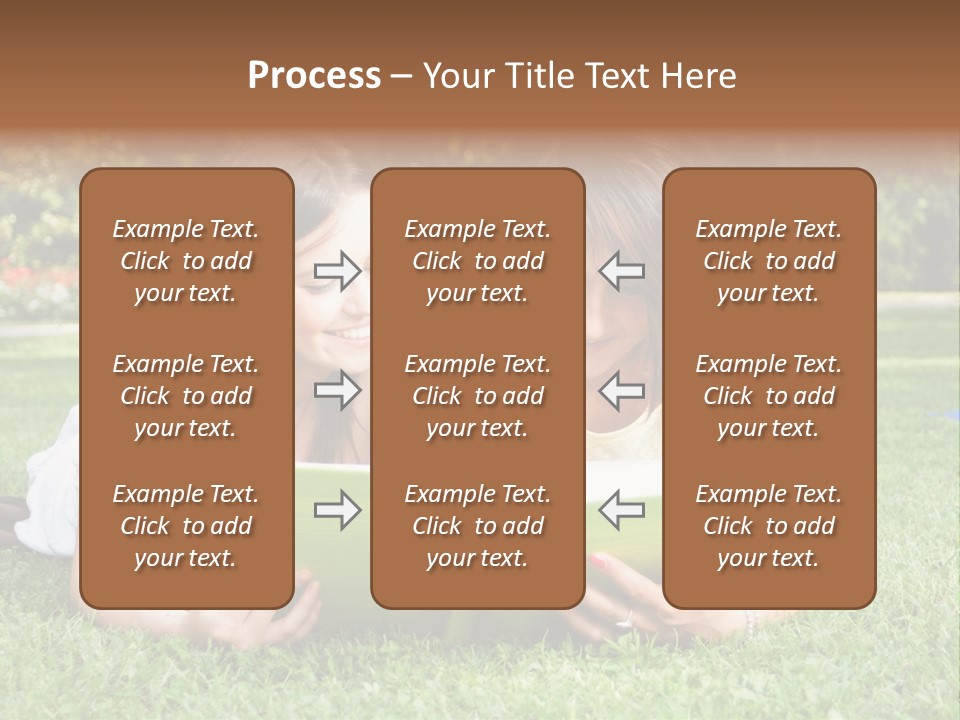 Senior High School Read Students PowerPoint Template