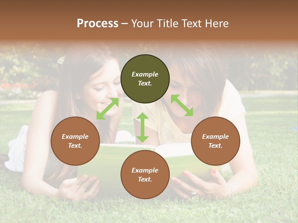 Senior High School Read Students PowerPoint Template